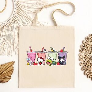 Hello Kitty Boba Tote Bag